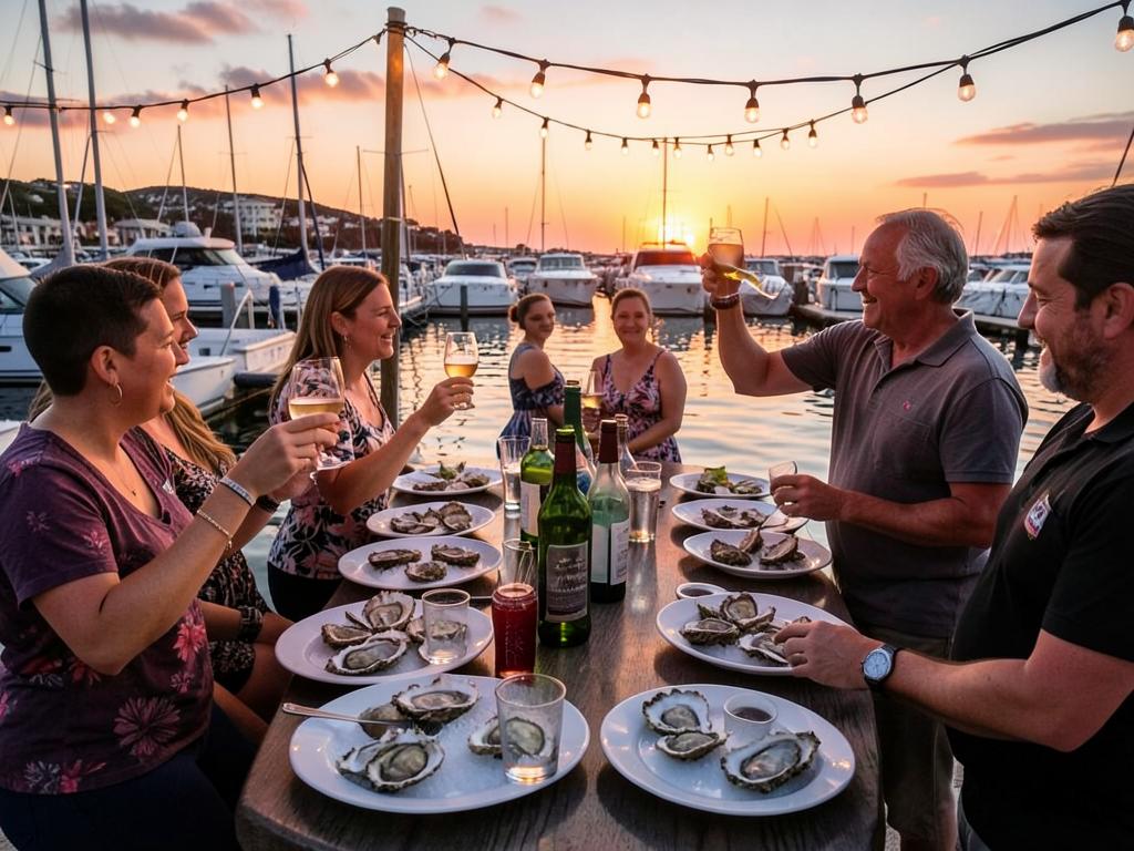 Dockside oyster hour